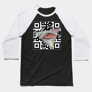 Illuminated on barcode sacnner symbol Baseball T-Shirt